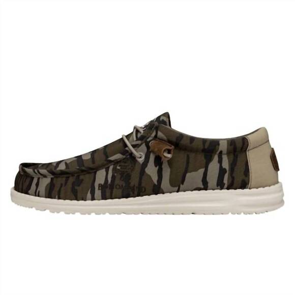 NEW HEY DUDE men's wally original bottomland loafers in camo